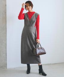 grove（グローブ）の「【秋から冬まで活躍】スエードライクジャンパードレス（ワンピース・レディース）」