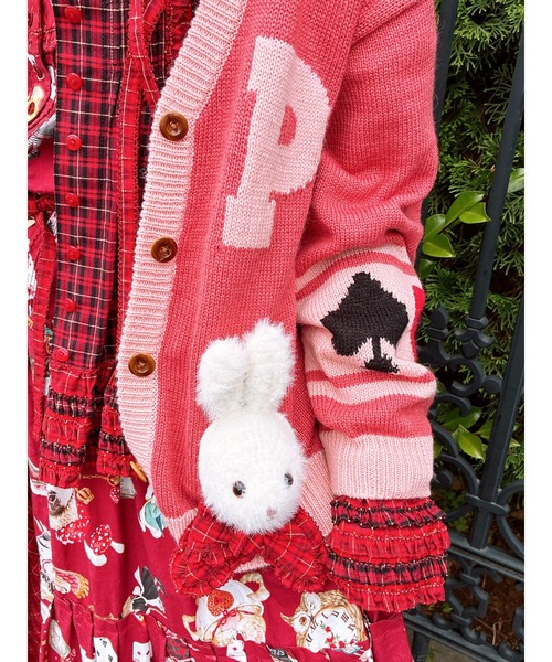 pinkhouseのぬいぐるみ付き 長袖ニットセーター 10050545-1.jpg