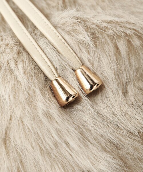 THE PAUSE（ザ ポーズ）の「【THE PAUSE】フェイクファードロストバッグ（ショルダーバッグ・レディース・ホワイト系その他/ブラウン・FREE）」の14枚目の写真