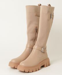 Sugar Sugar | SUGARSUGAR/ニットエンジニアロングブーツ(ブーツ)