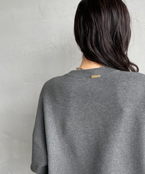 MICA&DEAL（マイカ＆ディール）の「[MICA&DEAL/マイカアンドディール] AMERICANAxMICA ロゴ刺繍ニット（ニット/セーター・レディース・ネイビー/キャメル/グレー・F）」の14枚目の写真