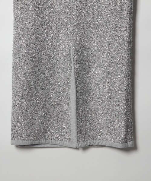 CINOH（チノ）の「＜CINOH＞グリッター ニット スカート（スカート・レディース・シルバー・36）」の5枚目の写真