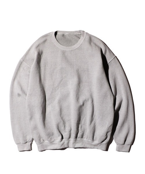 JERZEES（ジャージーズ）の「JERZEES / ジャージーズ PIGMENT DYE CREW NECK SWEAT ピグメントダイ（スウェット・メンズ・グリーン/ライトグリーン/レッド/モカ/ブラック/グレー・MEDIUM/LARGE/X-LARGE）」の3枚目の写真