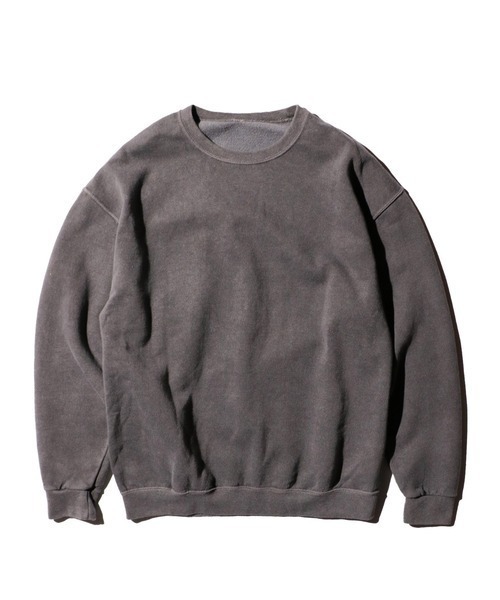 JERZEES（ジャージーズ）の「JERZEES / ジャージーズ PIGMENT DYE CREW NECK SWEAT ピグメントダイ（スウェット・メンズ・グリーン/ライトグリーン/レッド/モカ/ブラック/グレー・MEDIUM/LARGE/X-LARGE）」の2枚目の写真