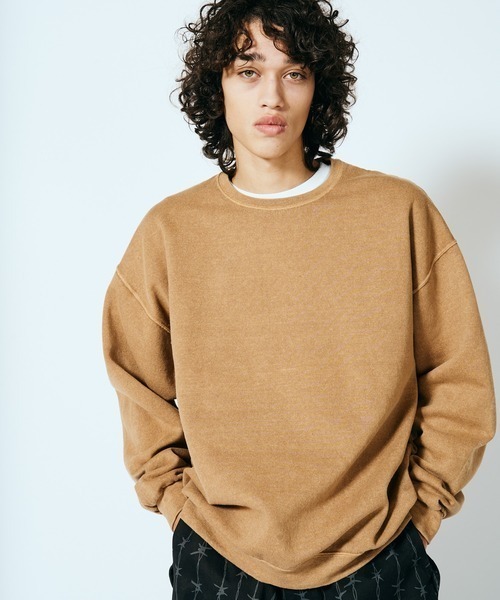 JERZEES（ジャージーズ）の「JERZEES / ジャージーズ PIGMENT DYE CREW NECK SWEAT ピグメントダイ（スウェット・メンズ・グリーン/ライトグリーン/レッド/モカ/ブラック/グレー・MEDIUM/LARGE/X-LARGE）」の11枚目の写真