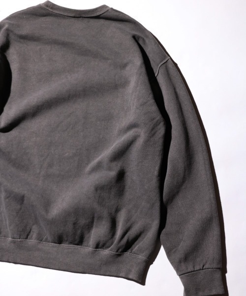 JERZEES（ジャージーズ）の「JERZEES / ジャージーズ PIGMENT DYE CREW NECK SWEAT ピグメントダイ（スウェット・メンズ・グリーン/ライトグリーン/レッド/モカ/ブラック/グレー・MEDIUM/LARGE/X-LARGE）」の16枚目の写真