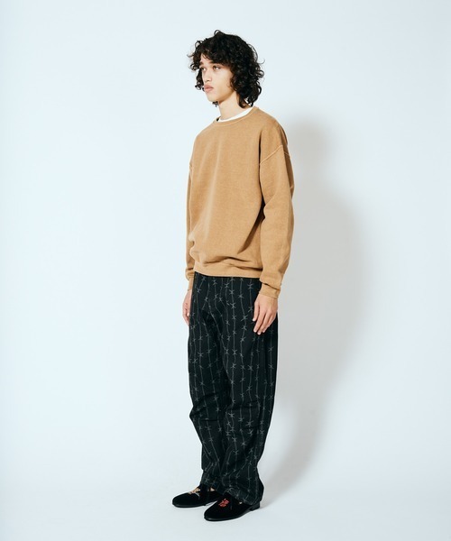 JERZEES（ジャージーズ）の「JERZEES / ジャージーズ PIGMENT DYE CREW NECK SWEAT ピグメントダイ（スウェット・メンズ・グリーン/ライトグリーン/レッド/モカ/ブラック/グレー・MEDIUM/LARGE/X-LARGE）」の8枚目の写真