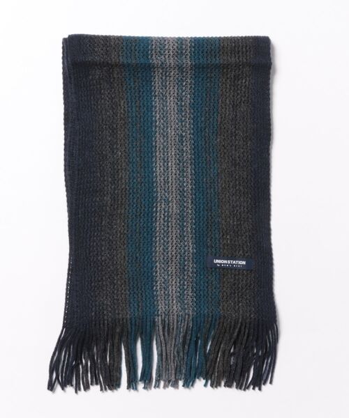 UNION STATION（ユニオンステーション）の「マフラー（マフラー・メンズ・ブルー系その他/ブラック系その他/ボルドー・7）」の3枚目の写真