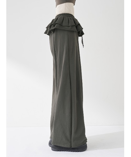 ユーズドルックフリルスウェットパンツ（スウェットパンツ）｜Darich