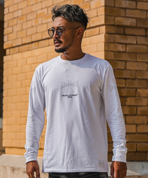 adamsJUGGLER(アダムスジャグラー)の「RTEGグリーミングアイアンロンティー(Tシャツ/カットソー・メンズ・ホワイト/ブラック・S/M/L/XL/XXL)」の12枚目の写真