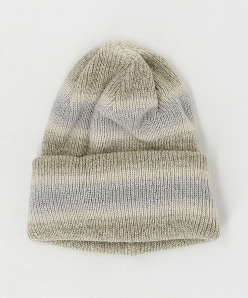 RACAL（ラカル）の「＜RACAL＞リバーシブル オンブレボーダー ニットキャップ（ニットキャップ/ビーニー・レディース・ベージュ/ダークブラウン・FREE）」の9枚目の写真