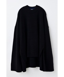 ナゴンスタンス アシンメトリー ドッキング プルオーバー 黒 ナゴンスタンス アシンメトリー ドッキング プルオーバー 黒