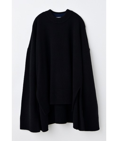 ENFOLD エンフォルド♡ウール天竺 スリットボックプルオーバー ニット