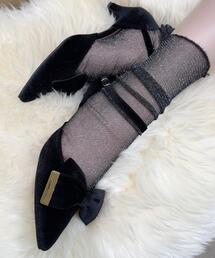 ESPERANZA | 【EC限定】ベルベットリボン2WAYセパレートパンプス(パンプス)