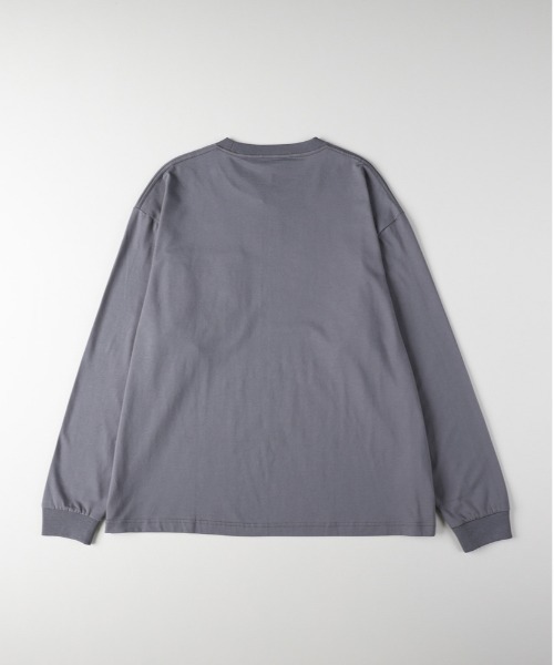 CAMP7(キャンプセブン)の「【CAMP7】胸ポケットロゴ刺繍ロングスリーブTシャツ(Tシャツ/カットソー・メンズ・ホワイト/グレー/ブラック・M/L/XL)」の4枚目の写真