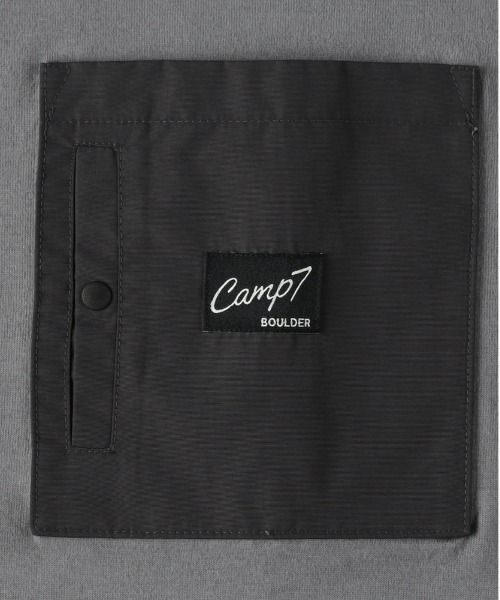 CAMP7(キャンプセブン)の「【CAMP7】胸ポケットロゴ刺繍ロングスリーブTシャツ(Tシャツ/カットソー・メンズ・ホワイト/グレー/ブラック・M/L/XL)」の5枚目の写真