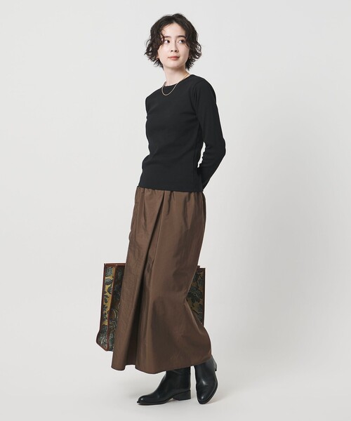 UNITED ARROWS（ユナイテッドアローズ）の「MANTECO パッチポケット タイト スカート ‐ウォッシャブル‐（スカート・レディース・ブラック/ダークブラウン・38/36）」の20枚目の写真