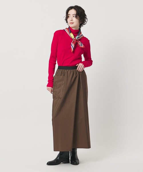 UNITED ARROWS（ユナイテッドアローズ）の「MANTECO パッチポケット タイト スカート ‐ウォッシャブル‐（スカート・レディース・ブラック/ダークブラウン・38/36）」の21枚目の写真