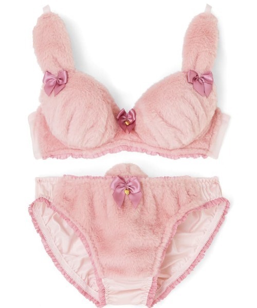 セール】ラブリー☆ラビットブラジャー＆ショーツセット（ブラ