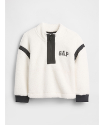 GAP | babyGap リサイクル GAPロゴ 1/4 ジップアップ スウェットシャツ(スウェット)