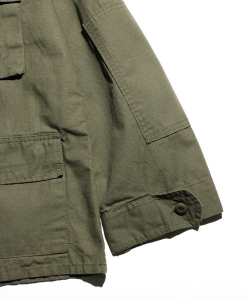 MILITARY（ミリタリー）の「U.S MILITARY / ユーエスミリタリー BDU FATIGUE JACKET COTTON RIP-STOP COMMERCIAL MODEL BDUジャケット リップストップ（ミリタリージャケット・メンズ・オリーブ・MEDIUM/LL）」の6枚目の写真