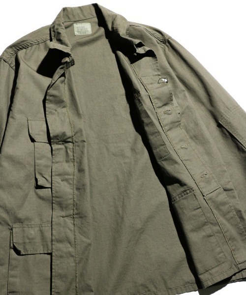 MILITARY（ミリタリー）の「U.S MILITARY / ユーエスミリタリー BDU FATIGUE JACKET COTTON RIP-STOP COMMERCIAL MODEL BDUジャケット リップストップ（ミリタリージャケット・メンズ・オリーブ・MEDIUM/LL）」の4枚目の写真