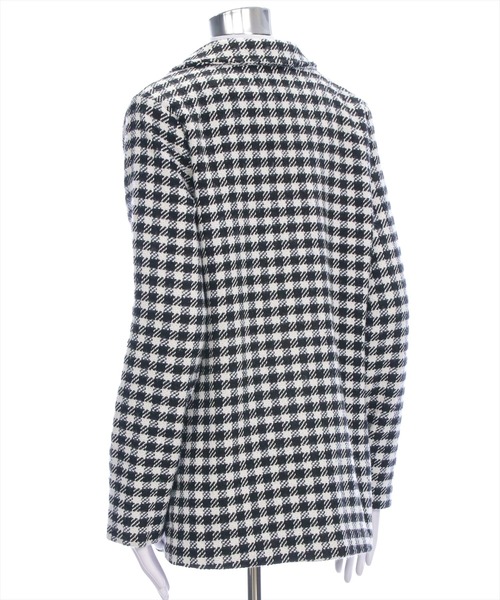 clear（クリア）の「ブロックチェックフェイクウールダブルジャケット[オフィスカジュアル 着回し抜群 大人]（テーラードジャケット・レディース・ブラウン/ブラック・F）」の11枚目の写真