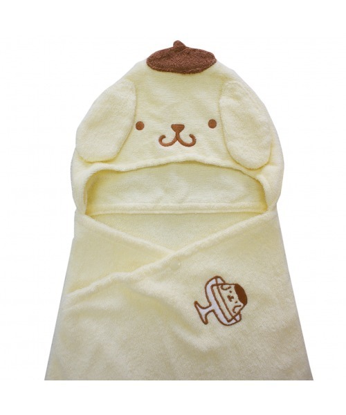 sanrio（サンリオ）の「SANRIO サンリオ フード付き湯上りタオル（タオル・キッズ・ブルー/ホワイト/グリーン/ブラウン/ホワイト系その他/ピンク/イエロー・FREE）」の10枚目の写真