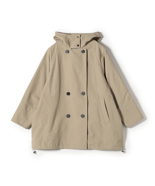 SHIPS Colors(シップス カラーズ)の「SHIPS Colors:フード トレンチ ハーフ コート(トレンチコート・レディース・ベージュ/ネイビー・SMALL/MEDIUM)」の19枚目の写真