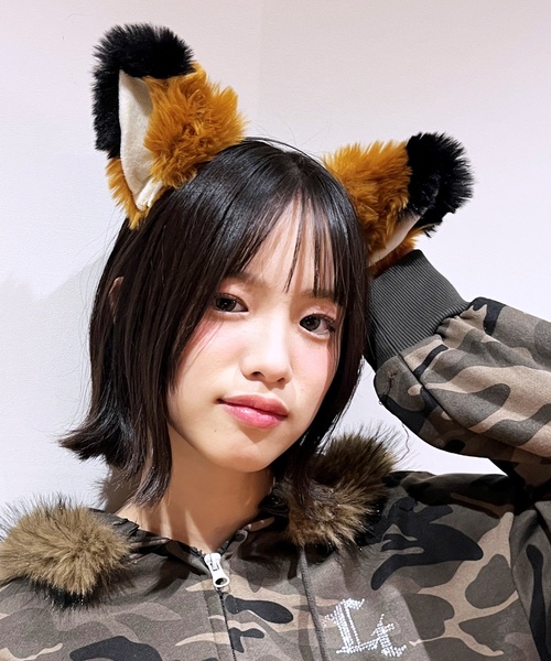 LOVETOXIC(ラブトキシック)の「【パーティにオススメ!!】なりきりカチューシャ(その他ヘアアクセサリー・キッズ・ブラウン/ブラック/ホワイト・F)」の1枚目の写真