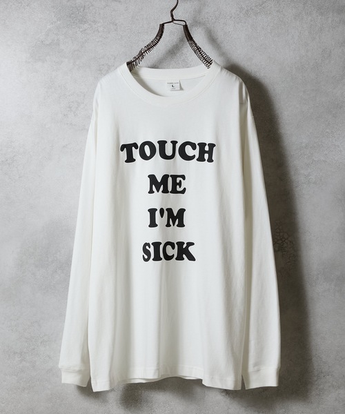 NUMBER (N)INE（ナンバーナイン）の「TOUCH ME I'M SICK PRINTED CLASSIC L/S T-SHIRT / タッチ ミー アイム シック ロゴプリント クラシック ロンT（Tシャツ/カットソー・メンズ・ブラック/チャコール/ホワイト・M/L/XL）」の13枚目の写真