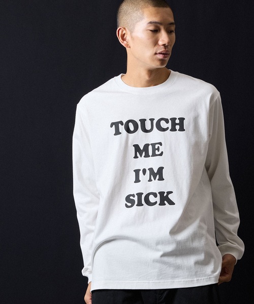 NUMBER (N)INE（ナンバーナイン）の「TOUCH ME I'M SICK PRINTED CLASSIC L/S T-SHIRT / タッチ ミー アイム シック ロゴプリント クラシック ロンT（Tシャツ/カットソー・メンズ・ブラック/チャコール/ホワイト・M/L/XL）」の21枚目の写真