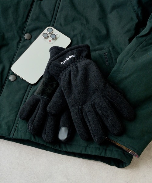 Barbour（バブアー）の「【Barbour】barbour coalford fleece glove（手袋・メンズ・ブラック/オリーブ・M/L）」の2枚目の写真