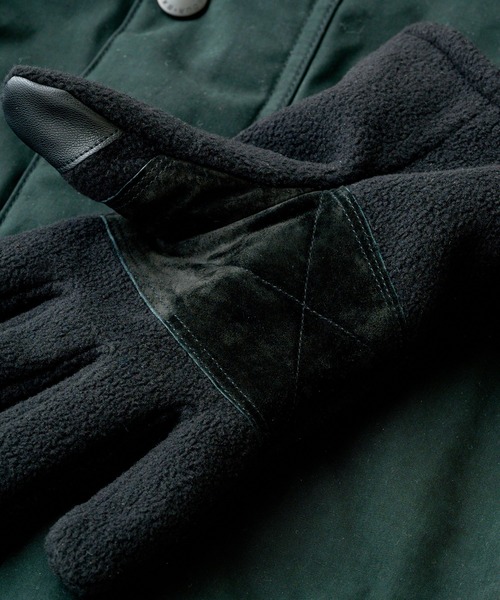 Barbour（バブアー）の「【Barbour】barbour coalford fleece glove（手袋・メンズ・ブラック/オリーブ・M/L）」の4枚目の写真