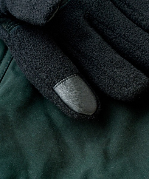 Barbour（バブアー）の「【Barbour】barbour coalford fleece glove（手袋・メンズ・ブラック/オリーブ・M/L）」の5枚目の写真