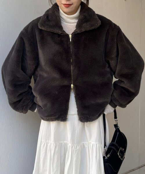 セール】ダブルジップファーコート（その他アウター）｜SHENERY