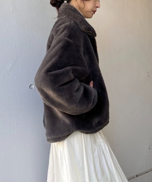 セール】ダブルジップファーコート（その他アウター）｜SHENERY