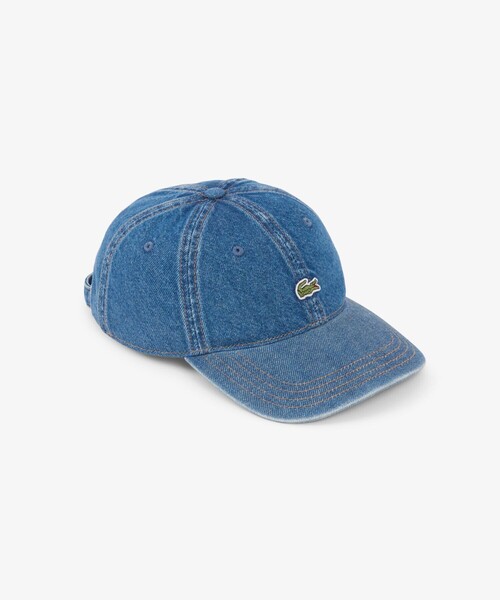 LACOSTE（ラコステ）の「ウォッシュドデニムワンポイントキャップ（キャップ・レディース・ブルー・FREE）」の7枚目の写真