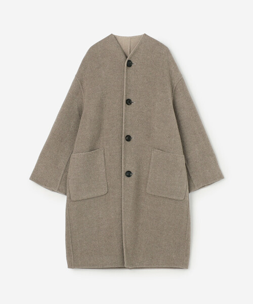 LE GLAZIK | ウールリバー リバーシブルコート WOMEN（ノー