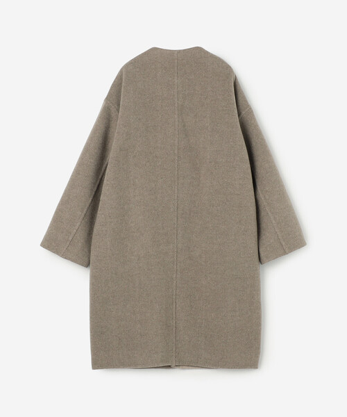 LE GLAZIK | ウールリバー リバーシブルコート WOMEN（ノーカラー