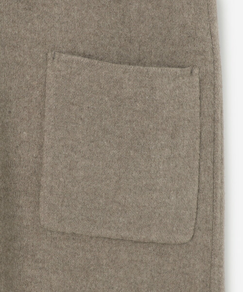 LE GLAZIK（ルグラジック）の「LE GLAZIK | ウールリバー リバーシブルコート WOMEN（ノーカラーコート・レディース・ブルー系その他5/グレー系その他/ベージュ系その他・36）」の16枚目の写真