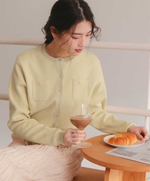 titivate（ティティベイト）の「胸ポケットニットカーディガン（カーディガン/ボレロ）」