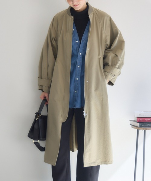 KATHARINE ROSS（キャサリンロス）の「【KATHARINE ROSS】中綿ライナー付ツイルコート（その他アウター・レディース・ベージュ/テラコッタ・MEDIUM）」の2枚目の写真