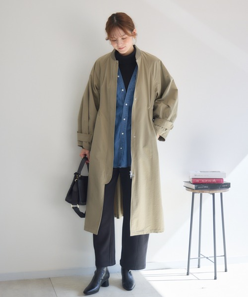 KATHARINE ROSS（キャサリンロス）の「【KATHARINE ROSS】中綿ライナー付ツイルコート（その他アウター・レディース・ベージュ/テラコッタ・MEDIUM）」の5枚目の写真