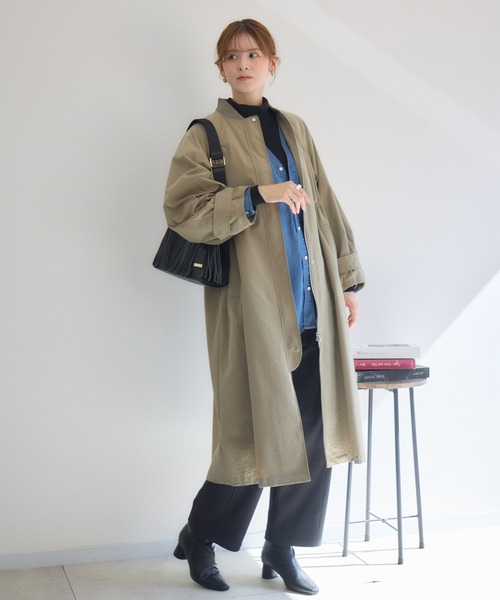 KATHARINE ROSS（キャサリンロス）の「【KATHARINE ROSS】中綿ライナー付ツイルコート（その他アウター・レディース・ベージュ/テラコッタ・MEDIUM）」の6枚目の写真