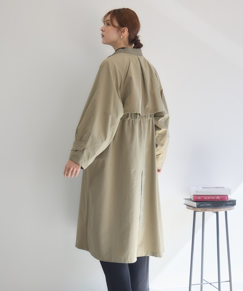 KATHARINE ROSS（キャサリンロス）の「【KATHARINE ROSS】中綿ライナー付ツイルコート（その他アウター・レディース・ベージュ/テラコッタ・MEDIUM）」の9枚目の写真