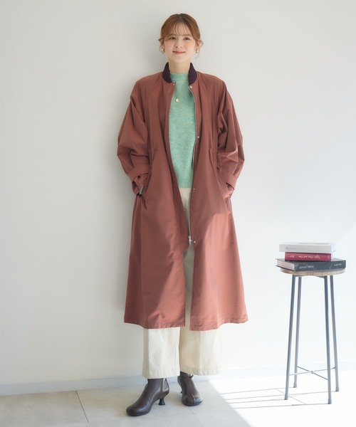 KATHARINE ROSS（キャサリンロス）の「【KATHARINE ROSS】中綿ライナー付ツイルコート（その他アウター・レディース・ベージュ/テラコッタ・MEDIUM）」の12枚目の写真