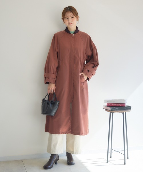 KATHARINE ROSS（キャサリンロス）の「【KATHARINE ROSS】中綿ライナー付ツイルコート（その他アウター・レディース・ベージュ/テラコッタ・MEDIUM）」の14枚目の写真