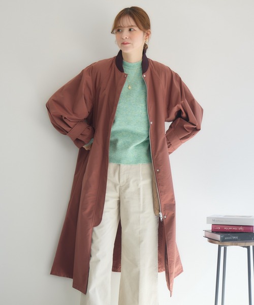 KATHARINE ROSS（キャサリンロス）の「【KATHARINE ROSS】中綿ライナー付ツイルコート（その他アウター・レディース・ベージュ/テラコッタ・MEDIUM）」の10枚目の写真