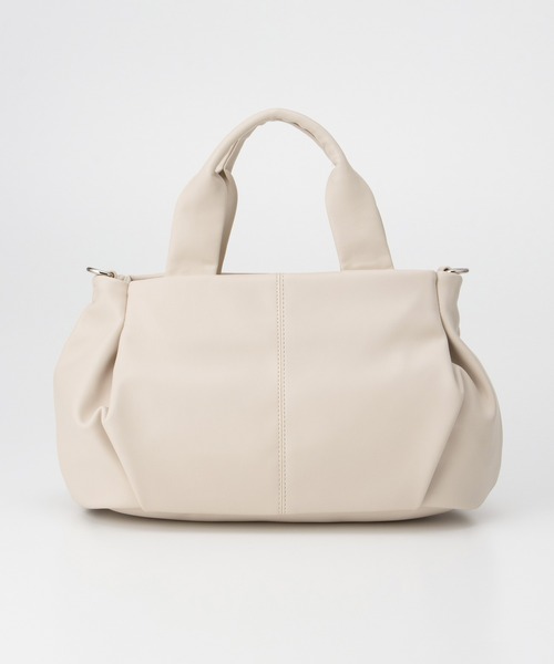 Honeys（ハニーズ）の「やわらかハンドバッグ（ハンドバッグ・レディース・アイボリー/グレイッシュベージュ/ダークブラウン/ブラック・FREE）」の14枚目の写真